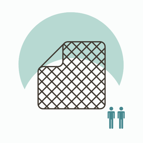 Protège matelas 2 pers