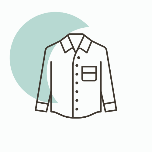 Chemise repassée et sur cintre