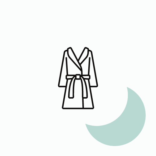 Robe de chambre courte, simple