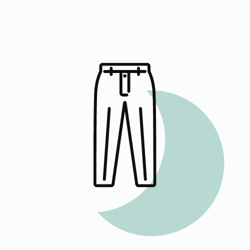 Pantalon en laine avec plis