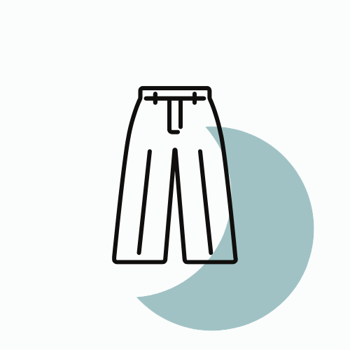 Pantalon soie, satin, blanc